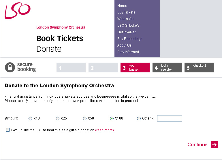 example donation page example donation page
