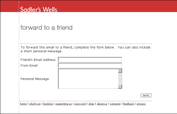 example forward to a friend page example forward to a friend page